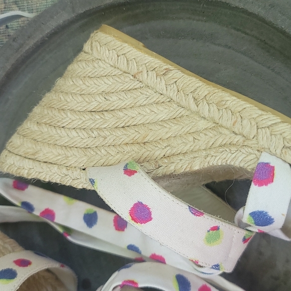 MARC JACOBS JUTE WEDGE SANDALS - Picture 6 of 12